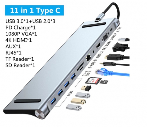 Typ C Dock USB C Hub 3.0 Splitter